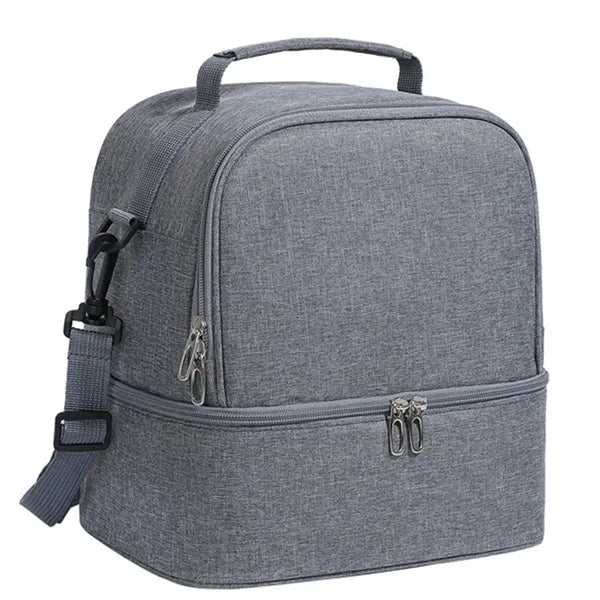Double Layer Insulated Lunch Bag