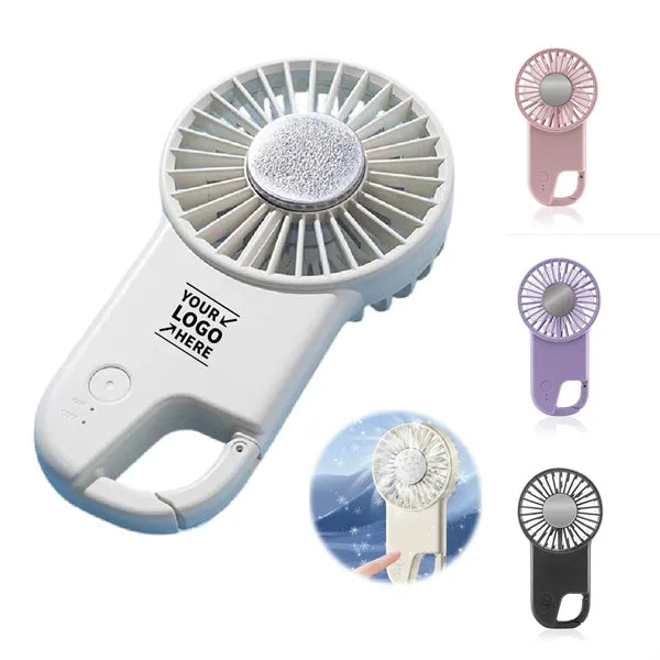 USB Mini Semiconductor Handheld Ice Compress Fan With Hook