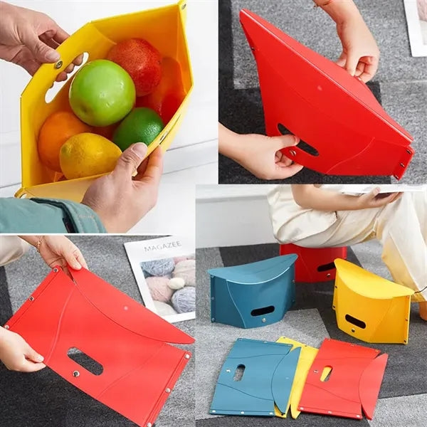 Multi-Functional Portable Outdoor Basket Card Folding Stool
