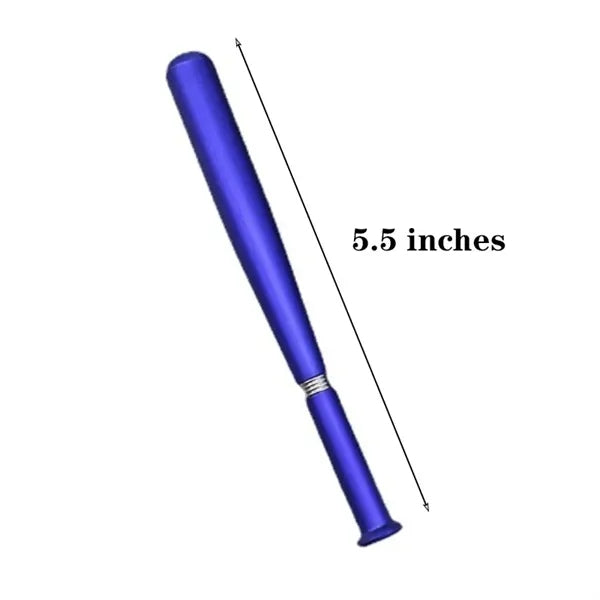 Plastic Matte Finish Baseball Bat Snap-On Cap Ballpoint Pen