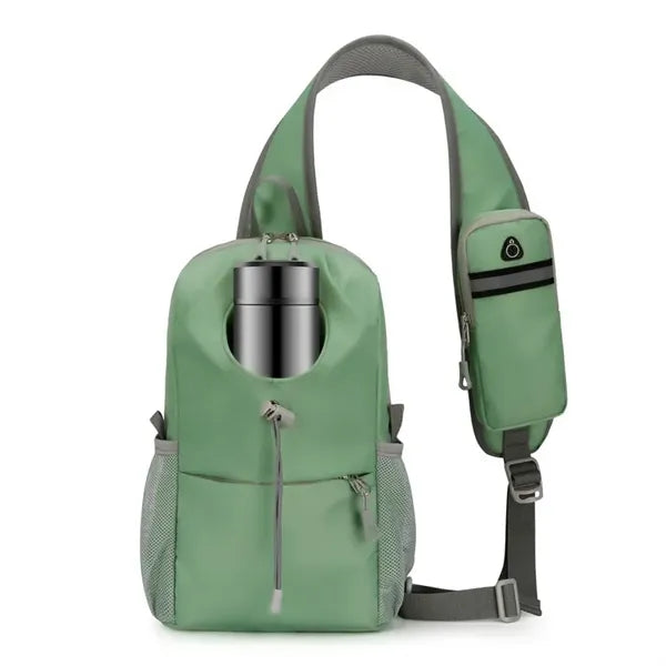 Black Sling Crossbody Bag for Men Women