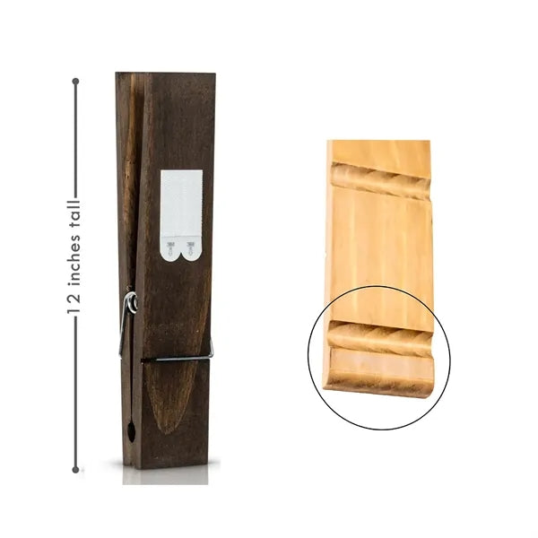 Jumbo Clothespin Bathroom Towel Holder