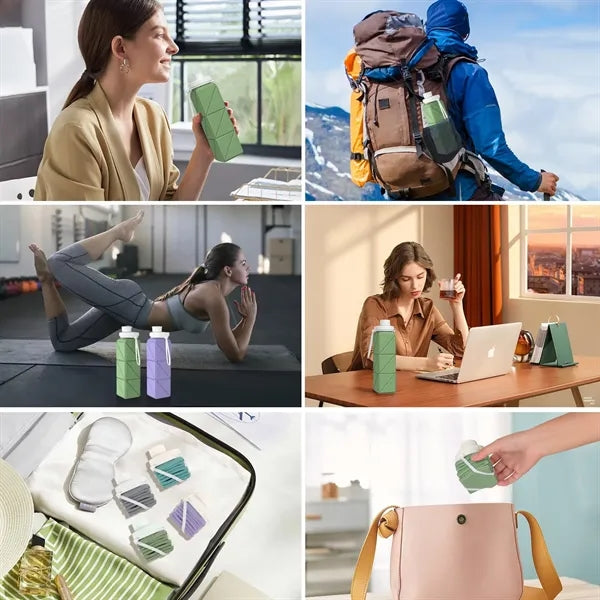 Foldable Water Bottles 610ml for Travel Gym