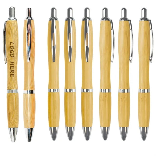 Bamboo Wooden Pen Eco Friendly Retractable Ballpoint