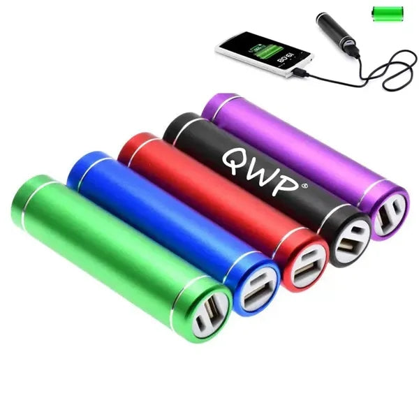 2600mAh Round Cylindrical Shaped Portable Power Banks