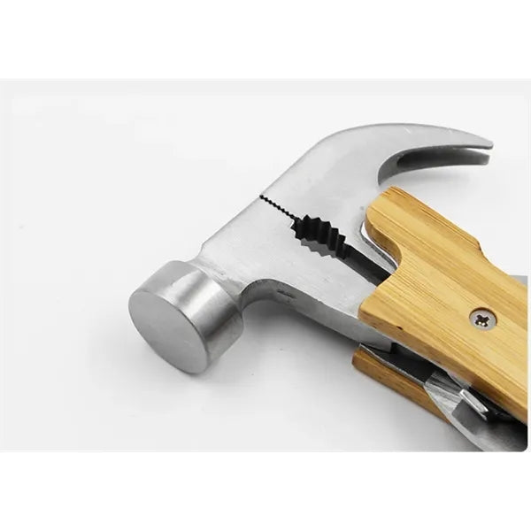 12-in-1 Outdoor Mini Multitool Stainless Steel Wood Hammer