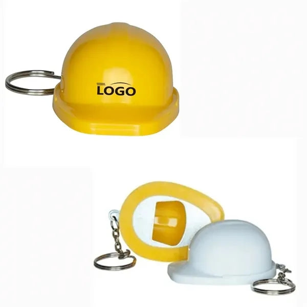 Hard Hat Bottle Opener Keychain
