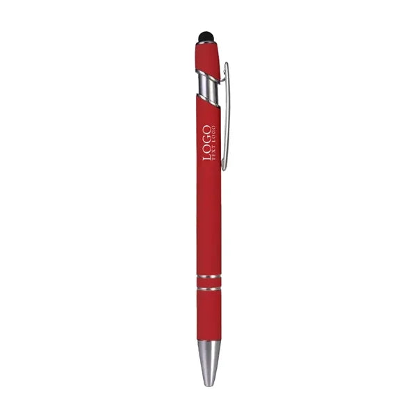 Rubber Coated Stylus Ballpoint Pen
