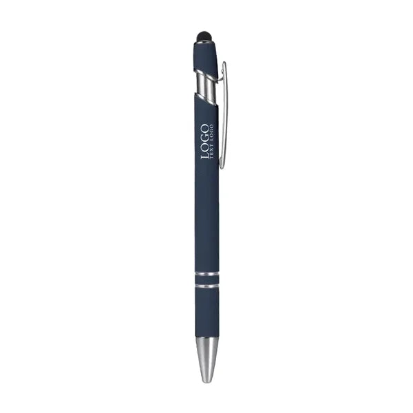 Rubber Coated Stylus Ballpoint Pen