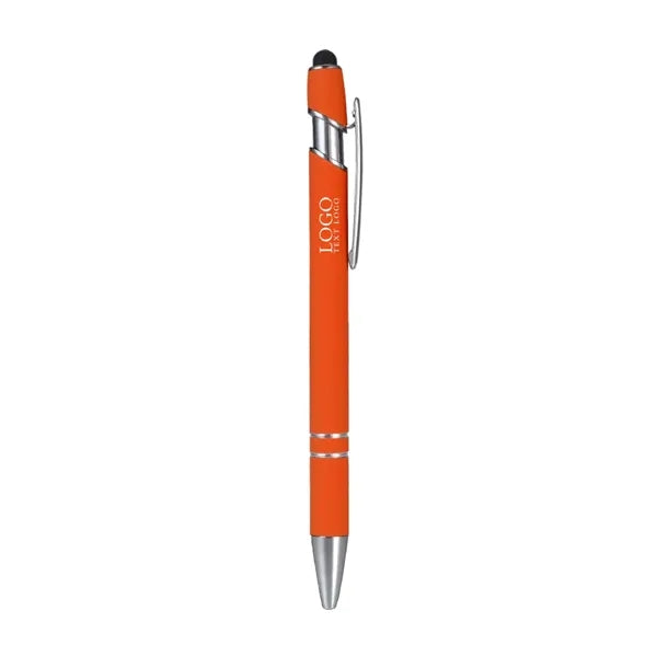 Rubber Coated Stylus Ballpoint Pen
