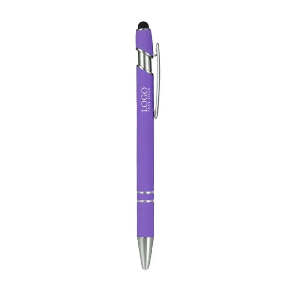 Rubber Coated Stylus Ballpoint Pen