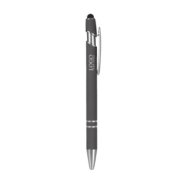 Rubber Coated Stylus Ballpoint Pen