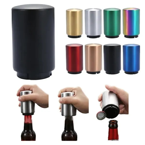 Stainless steel automatic bottle opener