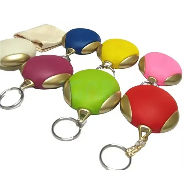 Rubber Key Chain with Microfiber Cleaning Cloth
