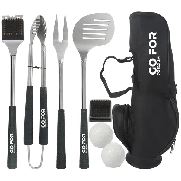 8PCS Golf-Club Style BBQ Tools Set