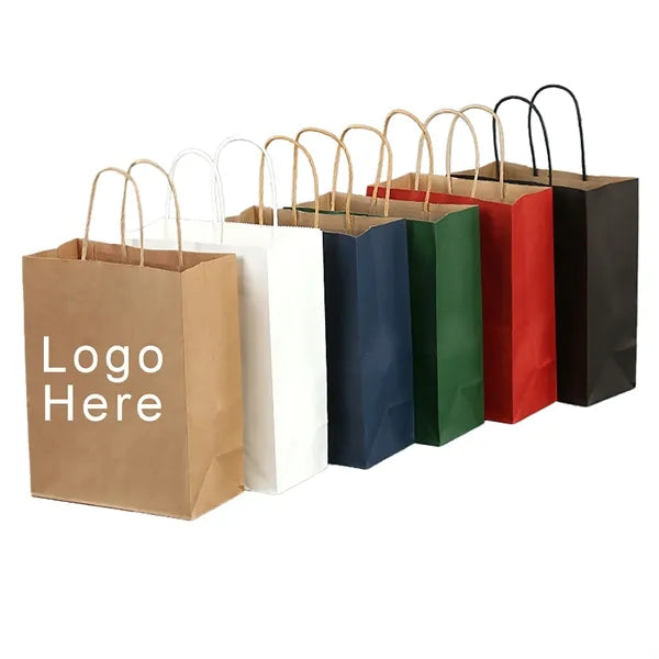 Kraft paper bags with handles