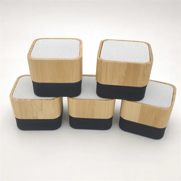 Premium Audio with Mini Bamboo IPX4 Waterproof Speaker