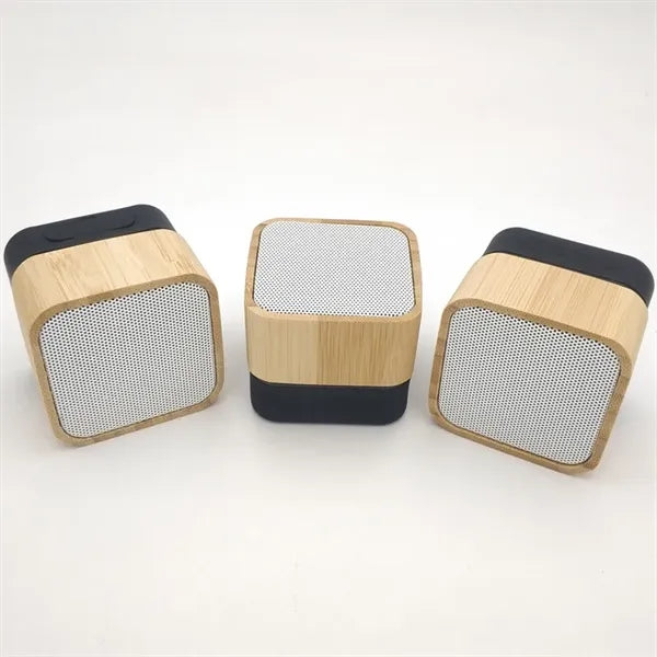 Premium Audio with Mini Bamboo IPX4 Waterproof Speaker