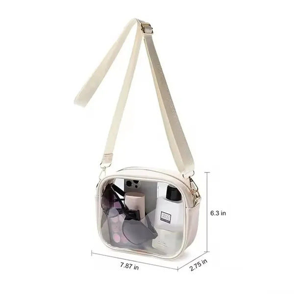 PVC Waterproof Large Capacity Stadium Crossbody Tote Bag