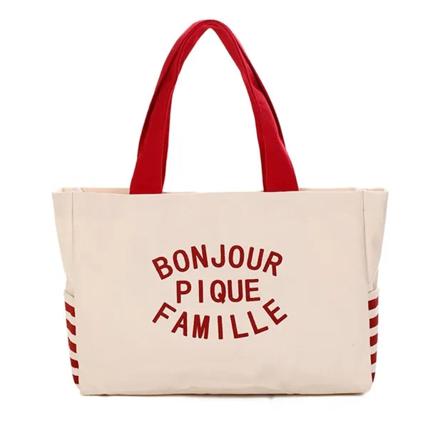 Heavy Duty Large Canvas Tote Bag with Pocket