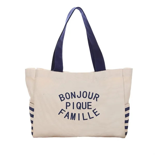 Heavy Duty Large Canvas Tote Bag with Pocket