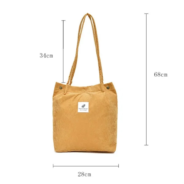 Corduroy Tote Aesthetic Cute Bags
