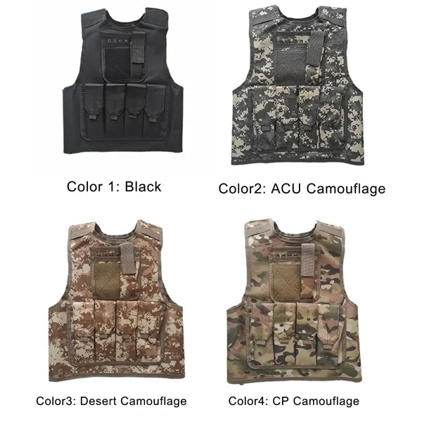Multipocket Camouflage Children's Game Vest