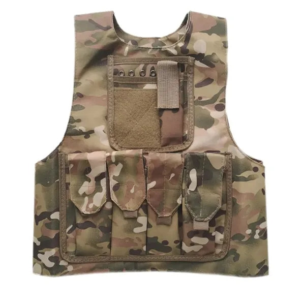 Multipocket Camouflage Children's Game Vest