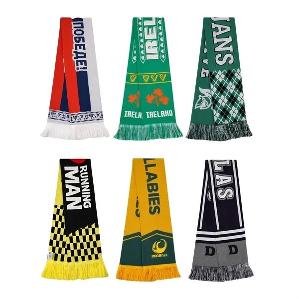 Acrylic Jacquard Fan Scarf
