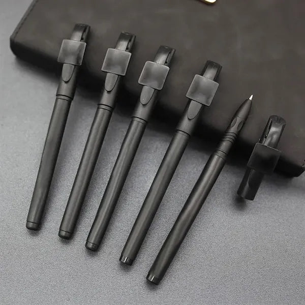 ABS Matte Finish QR Code Gel Ink Styluses Snap-On Caps Pens