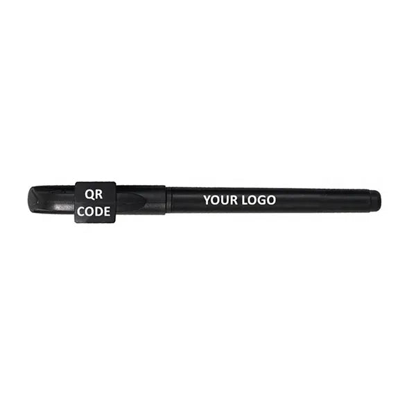 ABS Matte Finish QR Code Gel Ink Styluses Snap-On Caps Pens
