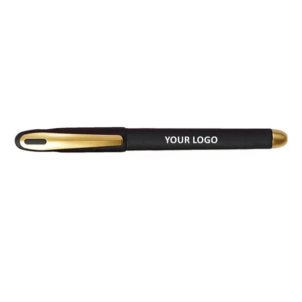 Executive ABS Gel Ink Pens w/Snap-On Caps & Pocket Clips