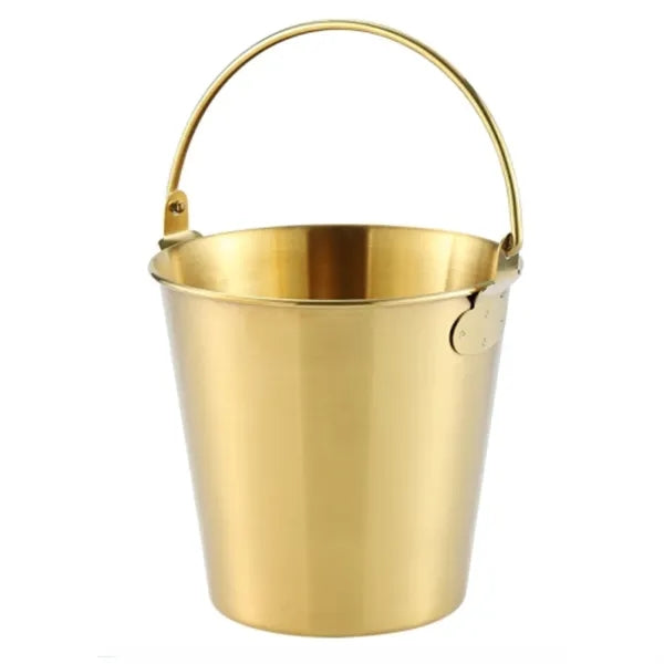 24oz Food Grade Polished Finish Ice Bucket w/Carrying Handle