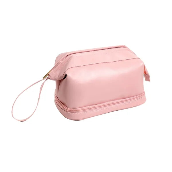 Double Layer Portable PU Makeup bag