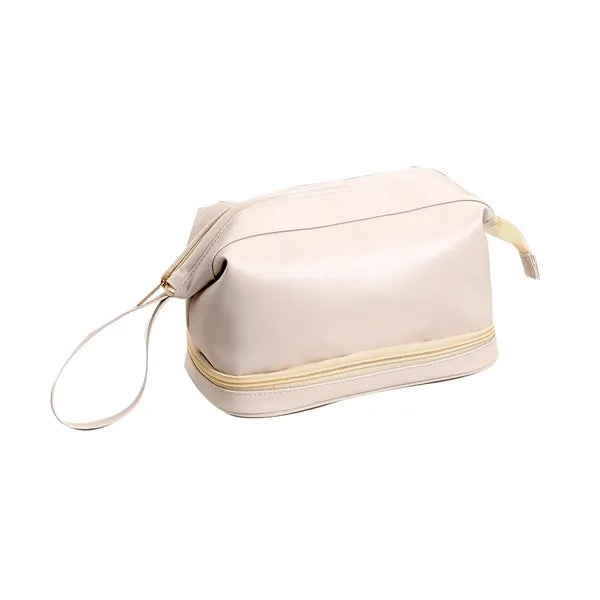 Double Layer Portable PU Makeup bag