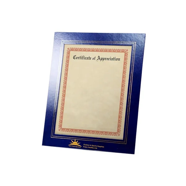 Leatherette Document Frame-8.5" W x 11" H