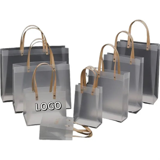 Plastic Transparent Gift Tote Bag