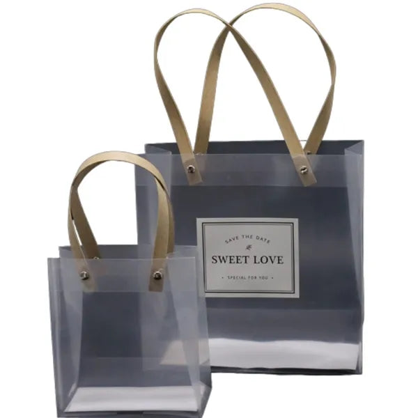 Plastic Transparent Gift Tote Bag
