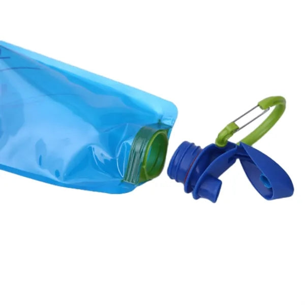Space-Saving 24oz Collapsible Anti-Bottle w/ Logo&Carabiner