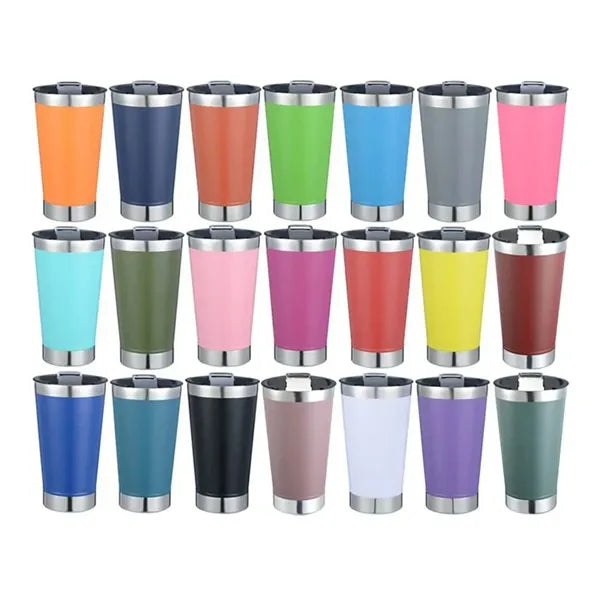 16oz Stainless Steel Cups with Lid