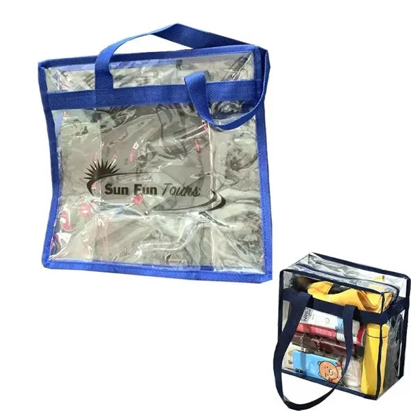 Stadium Approved Clear Zipper Tote Bag