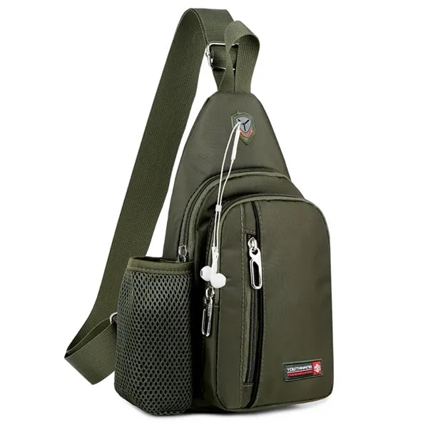 Sling Backpack With Earphone Hole