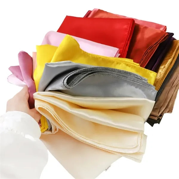 Large Custom Satin Solid Color Bandanas