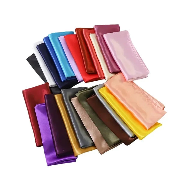 Large Custom Satin Solid Color Bandanas