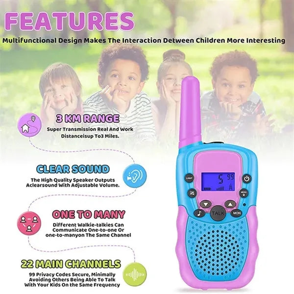 Kids Walkie Talkie Set of 2