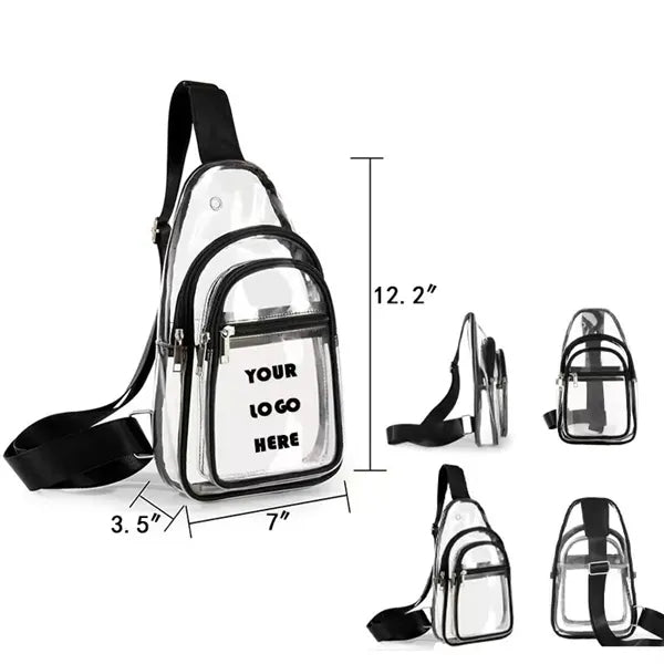 Clear PVC Crossbody Bag