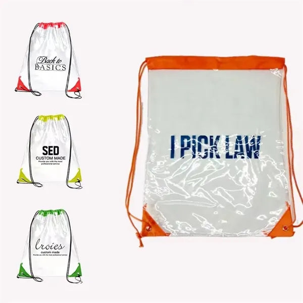 Clear Drawstring Backpack