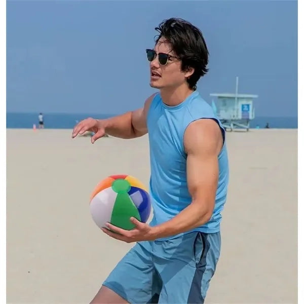 Classic Rainbow Novelty Beach Inflatable Pvc Toy Ball