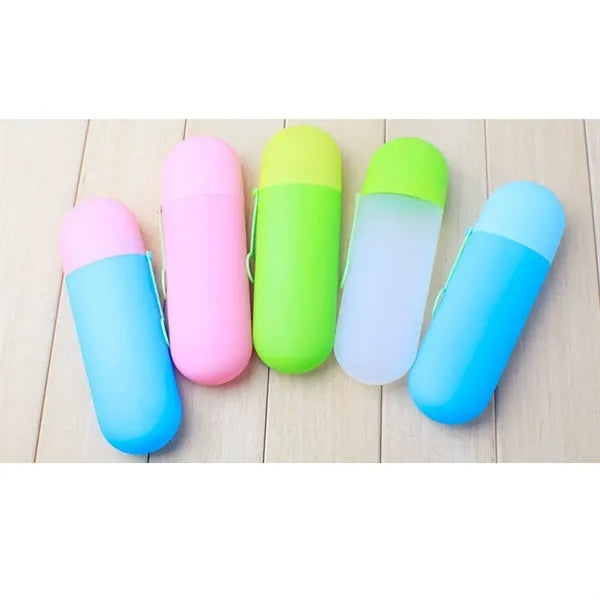 Portable Travel Toothbrush and Toothpaste Case