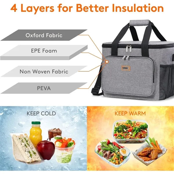 Collapsible Cooler Bag Insulated Large Capacity